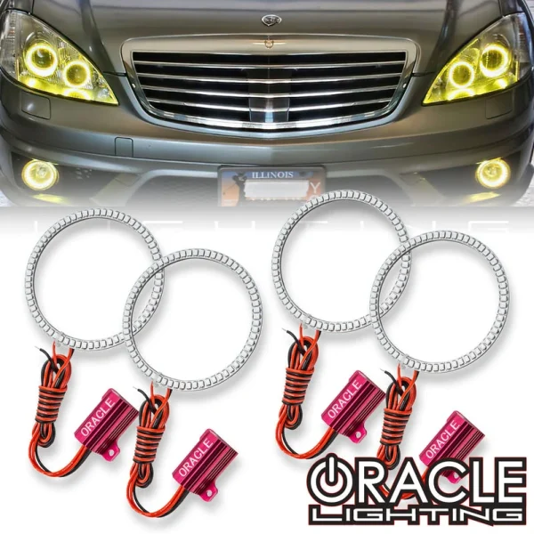 Oracle Lighting 2007-2009 Mercedes S-Class LED Halo Headlight Kit (2700-001, 2700-330, 2700-333, 2700-334, 2700-335, 2700-504)