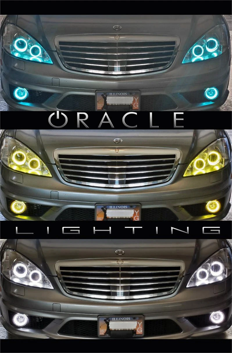 Oracle Lighting 2007-2009 Mercedes S-Class LED Halo Headlight Kit (2700-001, 2700-330, 2700-333, 2700-334, 2700-335, 2700-504) — product image 2