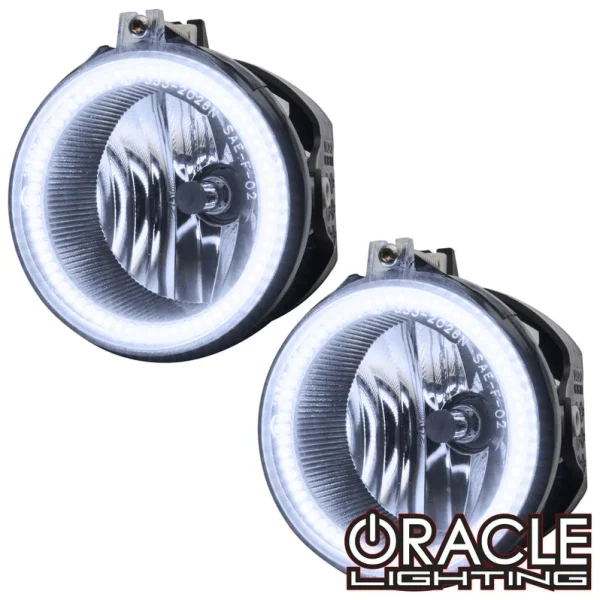 Oracle Lighting 2008-2010 Dodge Challenger Pre-Assembled LED Halo Fog Lights - ( w/HID equppied vehicles) (7021-001, 7021-002, 7021-003, 7021-005, 7021-007, 7021-332, 7021-333)