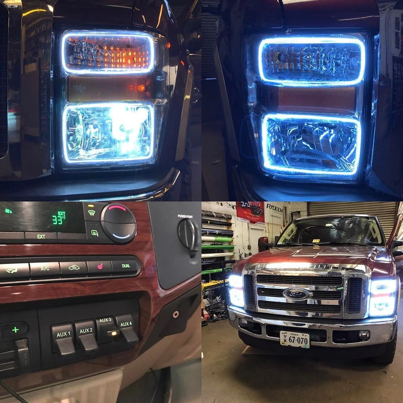 Oracle Lighting 2008-2010 Ford F-250/F-350 Super Duty LED Headlight Halo Kit (2249-001, 2249-330, 2249-333, 2249-334, 2249-335, 2249-504) — product image 2