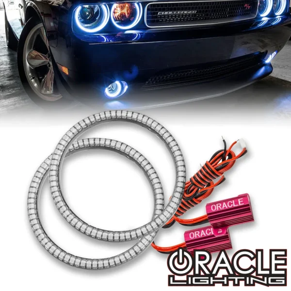 Oracle Lighting 2008-2014 Dodge Challenger LED Fog Light Halo Surface Mount Kit (1253-001, 1253-003, 1253-004, 1253-005, 1253-333)
