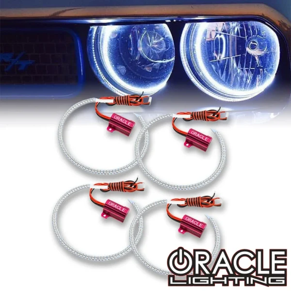 Oracle Lighting 2008-2014 Dodge Challenger LED Non Projector Headlight Halo Kit (2240-001, 2240-003, 2240-330, 2240-333, 2240-334, 2240-335, 2240-504)