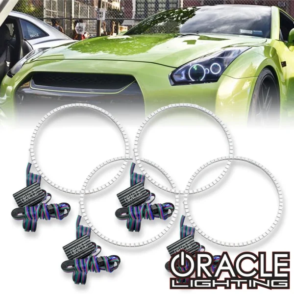 Oracle Lighting 2009-2013 Nissan GT-R LED Headlight Halo Kit (2502-001, 2502-003, 2502-330, 2502-333, 2502-334, 2502-335, 2502-504)