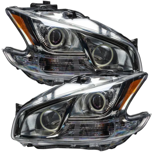 Oracle Lighting 2009-2013 Nissan Maxima Non-HID Pre-Assembled LED Halo Headlights - (Chrome Housing) (7177-001, 7177-330, 7177-333, 7177-334, 7177-335, 7177-504)