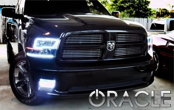 Oracle Lighting 2009-2016 Dodge Ram 1500 Pre-Assembled LED Halo Fog Lights - Non-Vertical (7099-001) — product image 5