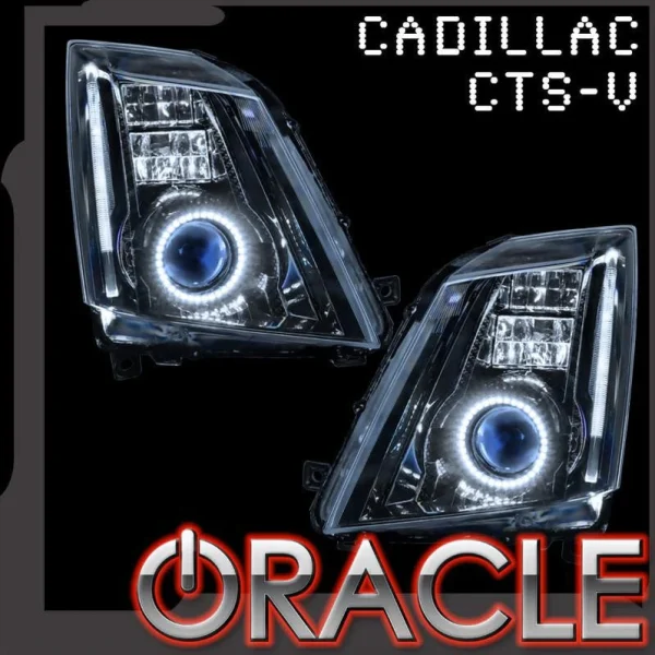 Oracle Lighting 2010-2012 Cadillac CTS-V Coupe LED Headlight Halo Kit (2635-001, 2635-002, 2635-003, 2635-007, 2635-330, 2635-333, 2635-334, 2635-335, 2635-504)