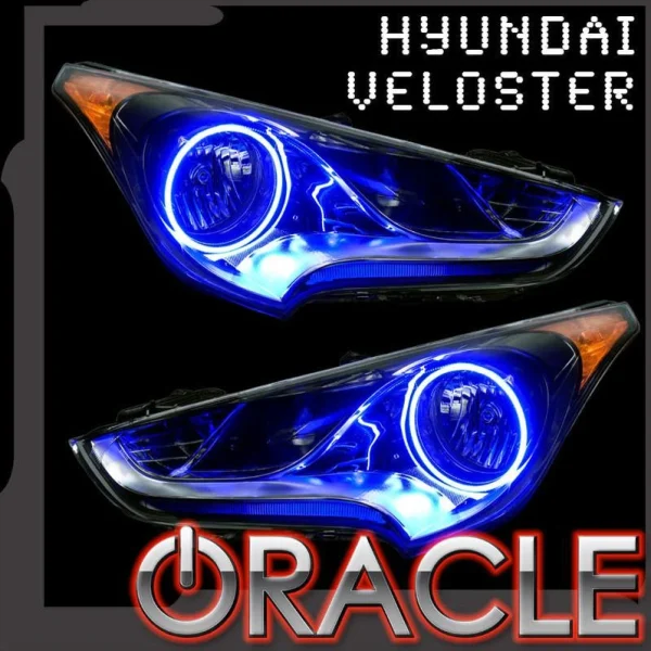 Oracle Lighting 2011-2013 Hyundai Veloster LED Non Projector Headlight Halo Kit (2382-001, 2382-003, 2382-330, 2382-333, 2382-334, 2382-335, 2382-504)