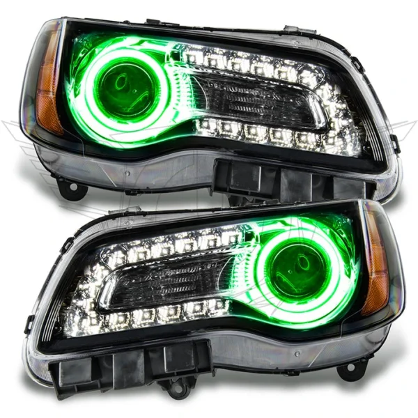 Oracle Lighting 2011-2014 Chrysler 300C Non-HID Pre-Assembled LED Halo Headlights - (Black Housing) (7729-001, 7729-002, 7729-003, 7729-005, 7729-007, 7729-330, 7729-333, 7729-334, 7729-335, 7729-504)
