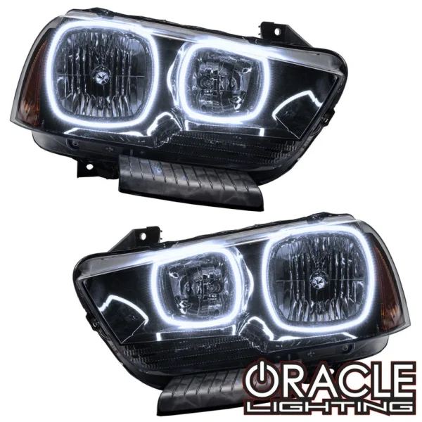 Oracle Lighting 2011-2014 Dodge Charger Pre-Assembled LED Halo Headlights - (Non-HID) (7123-001, 7123-330, 7123-333, 7123-334, 7123-335, 7123-504)
