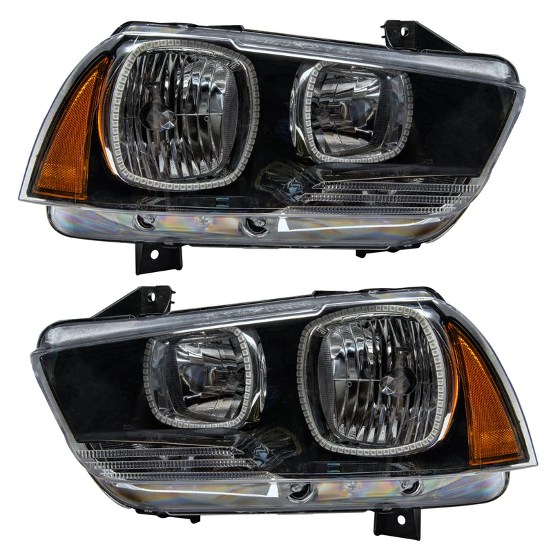 Oracle Lighting 2011-2014 Dodge Charger Pre-Assembled LED Halo Headlights - (Non-HID) (7123-001, 7123-330, 7123-333, 7123-334, 7123-335, 7123-504) — product image 2