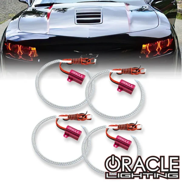 Oracle Lighting 2014-2015 Chevrolet Camaro Non-RS LED Dual Round Style Headlight Halo Kit (2387-001, 2387-002, 2387-003, 2387-004, 2387-007, 2387-330, 2387-333, 2387-334, 2387-335, 2387-504)
