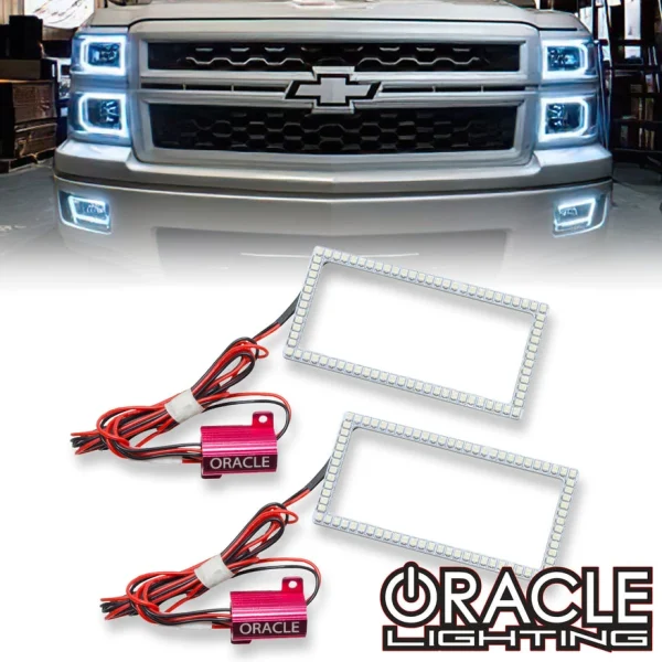 Oracle Lighting 2014-2016 Chevrolet Silverado LED Fog Light Halo Kit Upgrade (1530-001)