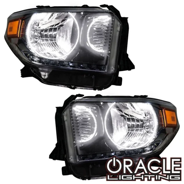 Oracle Lighting 2014-2017 Toyota Tundra Pre-Assembled LED Halo Headlights - (Dual Halo Kit) (7204-001, 7204-330, 7204-333, 7204-334, 7204-335, 7204-504)