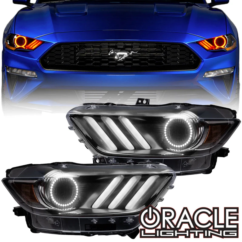 Oracle Lighting 2015-2017 Ford Mustang V6/GT/Shelby ColorSHIFT® DRL Upgrade w/ Halo Kit (2267-330, 2267-333, 2267-334, 2267-335, 2267-504)
