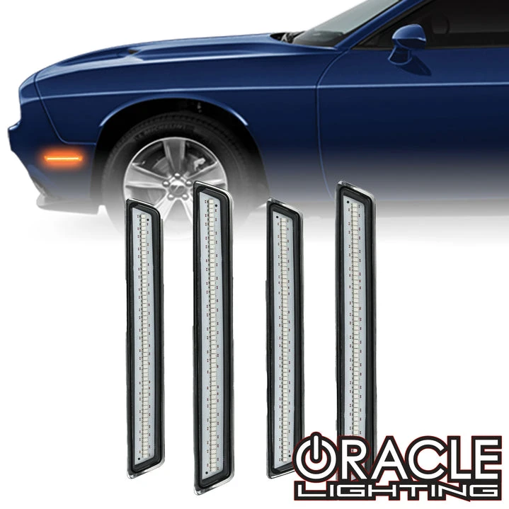 Oracle Lighting 2015-2023 Dodge Challenger Concept Sidemarker Set - Clear Lens (9860-019, 9860-020)