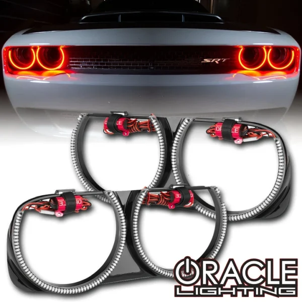 Oracle Lighting 2015-2023 Dodge Challenger Pre-Installed LED Halo Headlight Bezel (7739-003, 7739-005, 7739-330, 7739-333, 7739-334, 7739-335, 7739-504)