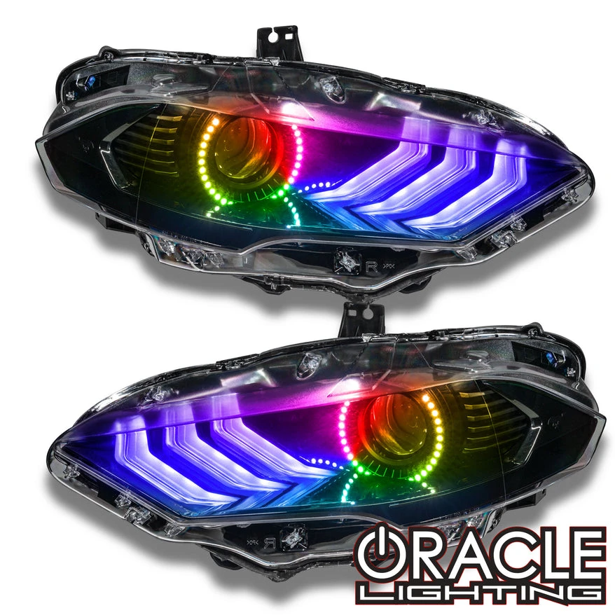 Oracle Lighting 2018-2022 Ford Mustang ColorSHIFT® DRL Upgrade Halo Kit (1348-330, 1348-333, 1348-334, 1348-335, 1348-504)
