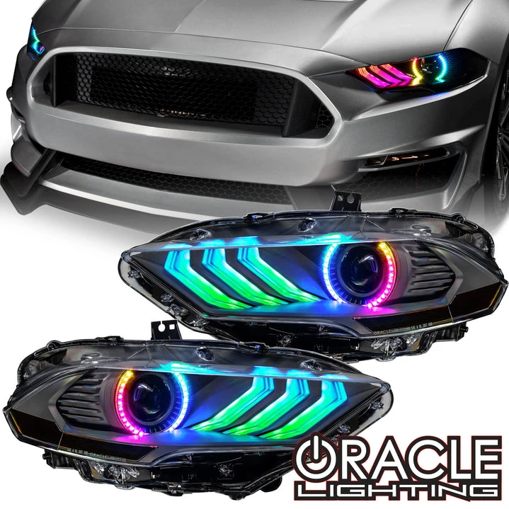 Oracle Lighting 2018-2023 Ford Mustang Black Series Dynamic ColorSHIFT® LED Headlights (8204-332)