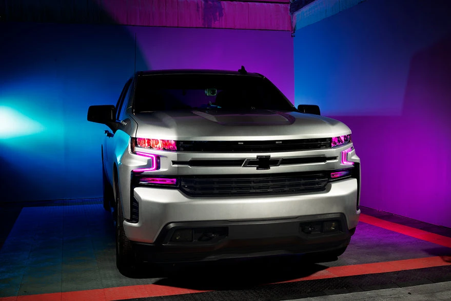 Oracle Lighting 2019-2022 Silverado 1500 ColorSHIFT® RGB Demon Eye Headlight Kit (1440-334) — product image 3