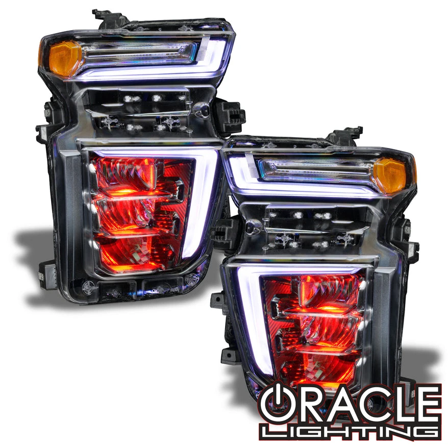 Oracle Lighting 2020-2023 Silverado HD 2500/3500 ColorSHIFT® Demon Eye RGB Upgrade (1453-334)