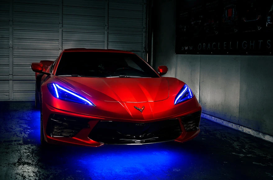 Oracle Lighting 2020-2024 Chevrolet C8 Corvette ColorSHIFT® RGB+A LED Headlight DRL Kit (1442-330, 1442-333, 1442-334, 1442-335, 1442-504) — product image 2