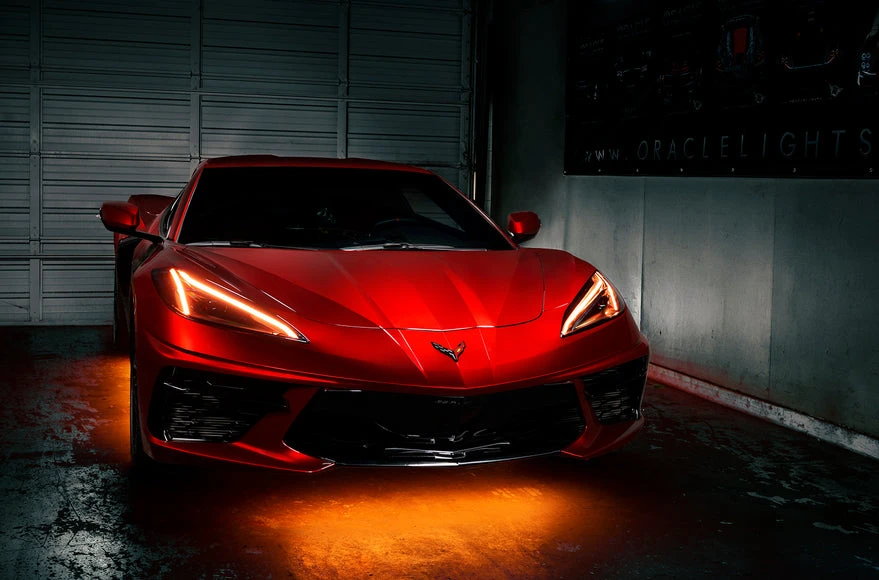 Oracle Lighting 2020-2024 Chevrolet C8 Corvette ColorSHIFT® RGB+A LED Headlight DRL Kit (1442-330, 1442-333, 1442-334, 1442-335, 1442-504) — product image 3