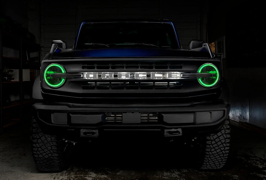 Oracle Lighting 2021-2024 Ford Bronco ColorSHIFT® RGB+W Headlight Halo Kit (1468-330, 1468-333, 1468-334, 1468-335, 1468-504) — product image 4