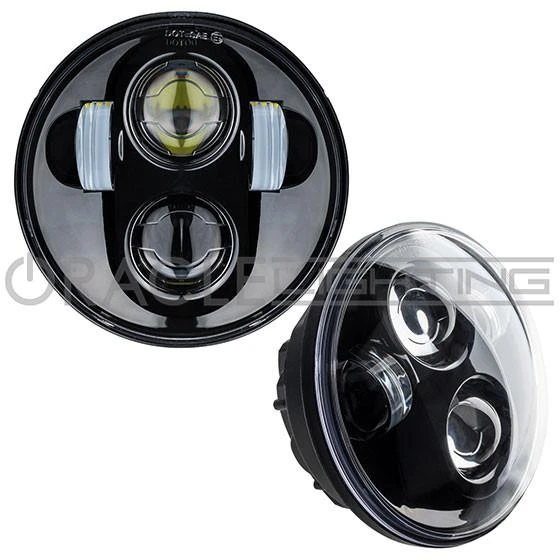 Oracle Lighting 5.75" 40W Rugged LED Headlight Black Bezel (6914-504) — product image 2