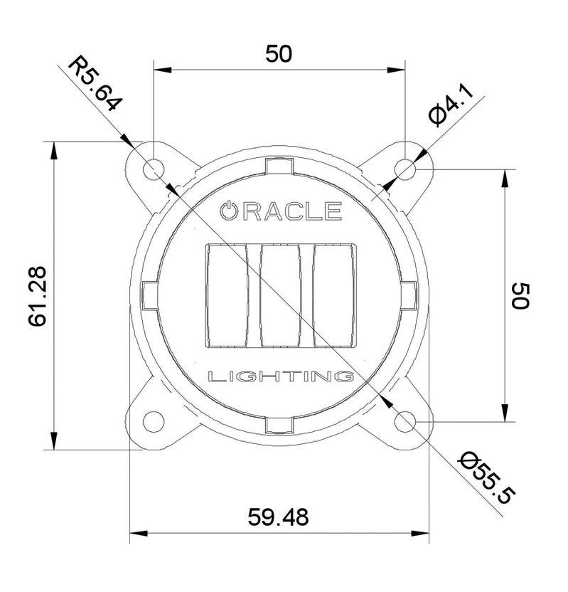 Oracle Lighting 60mm 15W LED Fog Beam Emitter Module (5893-001) — product image 4