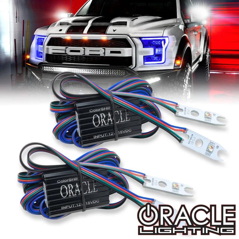 Oracle Lighting Ford F-150 2015-2017 ColorSHIFT® Headlight DRL Kit Upgrade (2395-330, 2395-333, 2395-334, 2395-335, 2395-504)