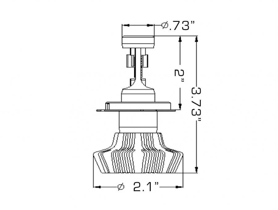 Oracle Lighting H4 4,000+ Lumen LED Headlight Bulbs Pair (5231-001) — product image 4