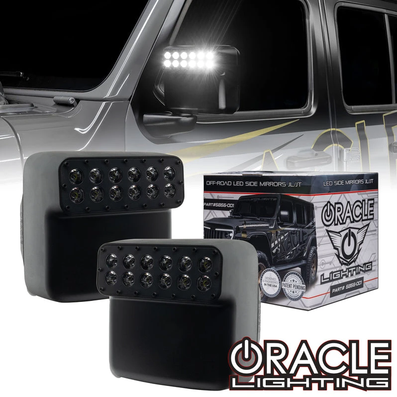 Oracle Lighting LED Side Mirrors for Jeep Wrangler JL / Gladiator JT (5855-001)