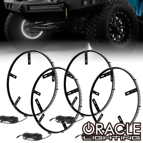 Oracle Lighting Single Row LED Illuminated Wheel Rings (4215-001, 4215-010)