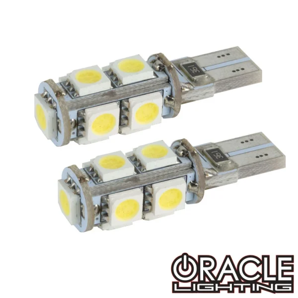 Oracle Lighting T10 9 LED 3 Chip SMD Bulbs Pair - Cool White (4804-001)