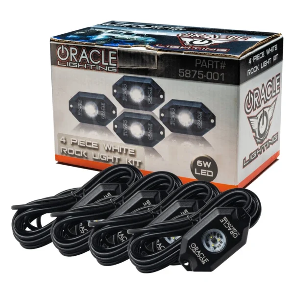 Oracle Lighting White Underbody Wheel Well Rock Light Kit - 4 Piece (5875-001)