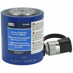 OTC 30-Ton Hydraulic Single Acting "Shorty" Cylinder (4143A)