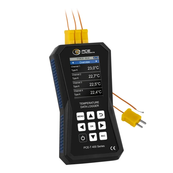 PCE Instruments 4-Channel Thermometer with Data Logger and USB Interface (PCE-T 420)