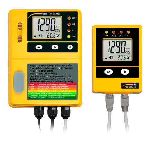 PCE Instruments Carbon Dioxide Meter with CO2 Monitoring and Alarm System (PCE-WMM 50)