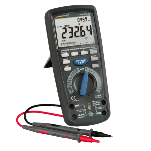 PCE Instruments Digital Multimeter with Insulation Tester (PCE-ITM 20)