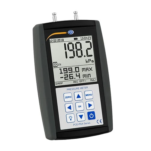 PCE Instruments Digital Pressure Meter with Data Logger and Leak Testing (PCE-PDA 01L, PCE-PDA 1L, PCE-PDA 10L, PCE-PDA 100L)