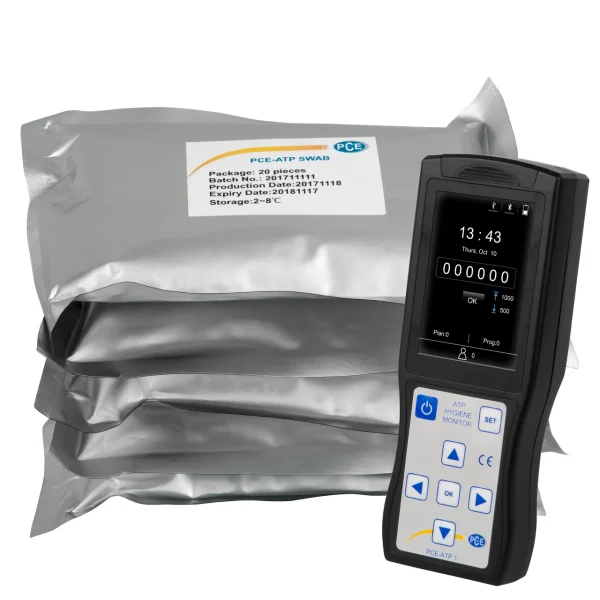 PCE Instruments Food Hygiene ATP Testing Meter with 100 Swabs (PCE-ATP 1-KIT)