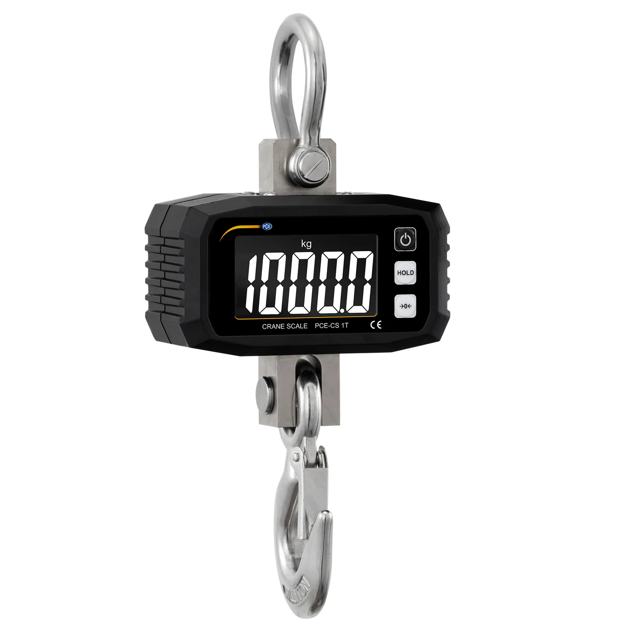 PCE Instruments Heavy-Duty Crane Scale 1000 kg Capacity with LCD Display (PCE-CS 1T)