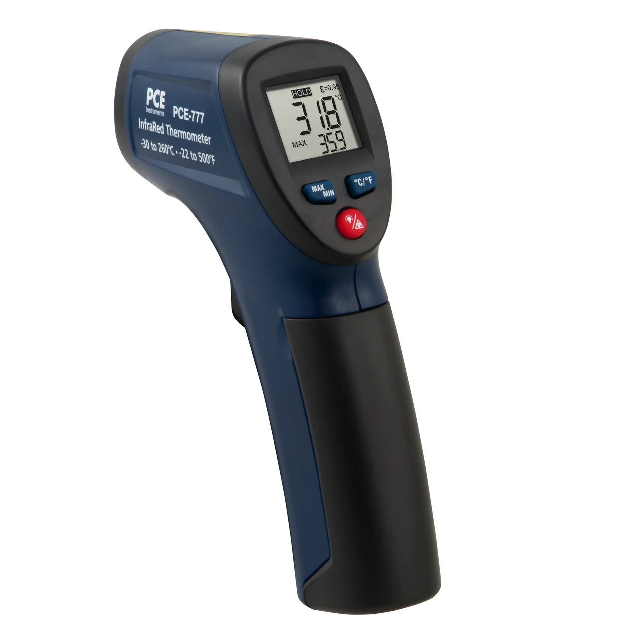 PCE Instruments Non-Contact Infrared Thermometer with Laser Pointer (PCE-777N)