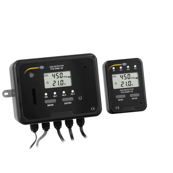 PCE Instruments Oxygen Meter with CO2 Detection and Alarm System (PCE-WMM 100)