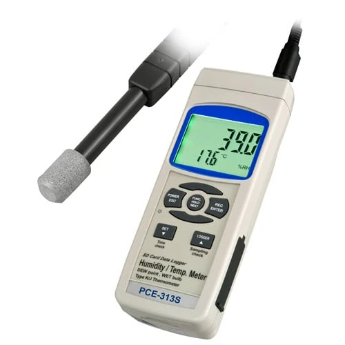 PCE Instruments Thermo-Hygrometer with Data Logging and SD Storage (PCE-313 S)
