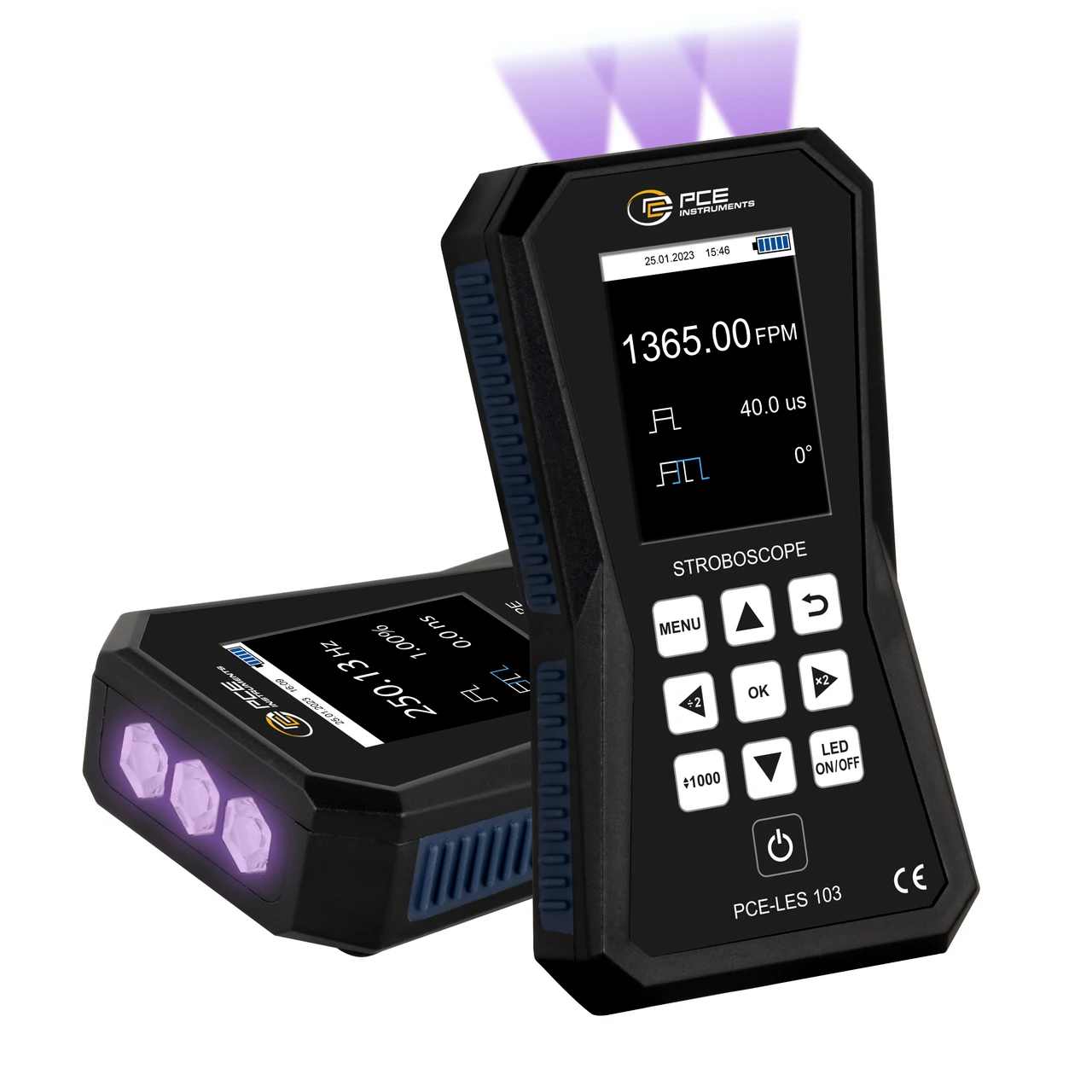 PCE Instruments UV Stroboscope with Adjustable Flash Frequency and Phase Shift (PCE-LES 103UV-365)