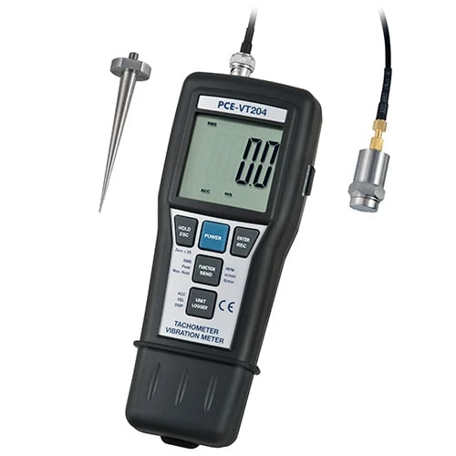 PCE Instruments Vibration Meter with Condition Monitoring and RPM Measurement (PCE-VT 204)
