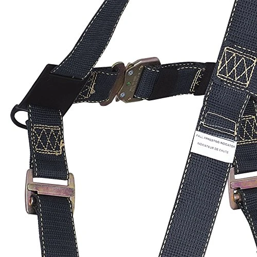 PeakWorks V8009010 Welding and Arc Flash Safety Harness, 5-Point Webbing, Black — product image 3