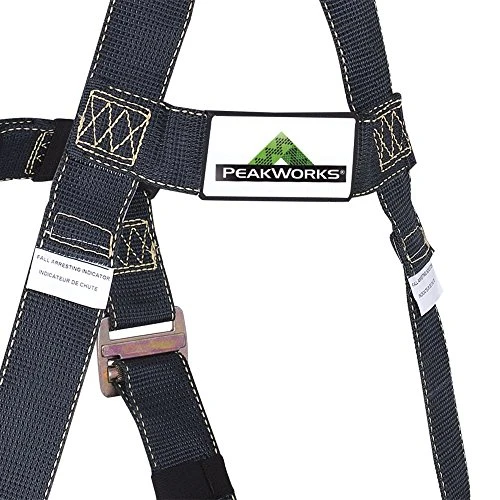 PeakWorks V8009010 Welding and Arc Flash Safety Harness, 5-Point Webbing, Black — product image 5
