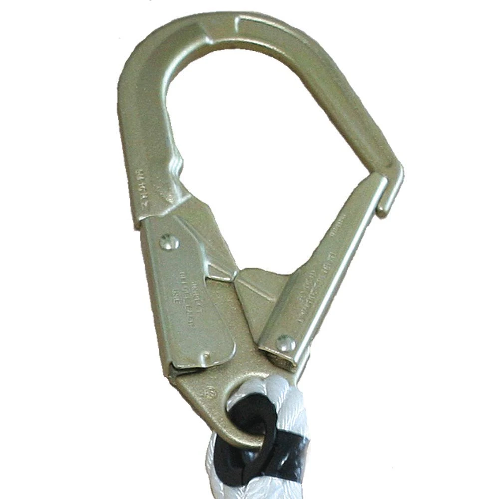 PeakWorks V8151204 Fall Protection Restraint Lanyard with Rope, Snap and Hooks — product image 2
